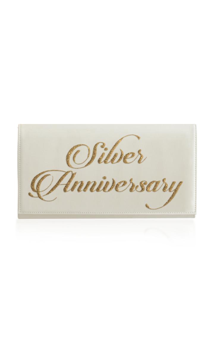 Preciously Paris Anniversary Satin Clutch