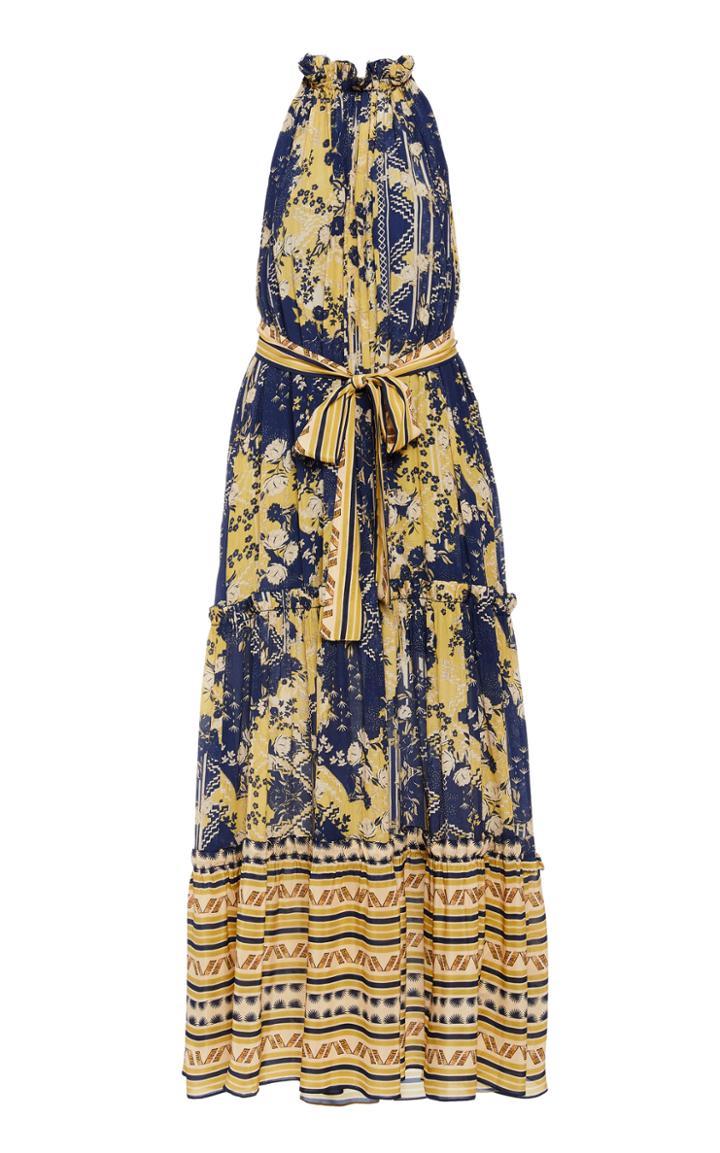 Chufy Lima Pleated Chiffon Dress