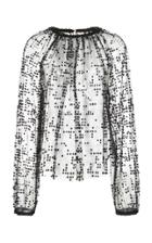 Rachel Comey Decadent Embellished Tulle Blouse