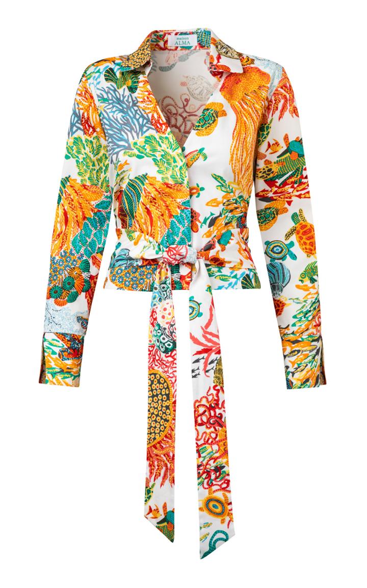 Maison Alma Coral Reef Top Long Sleeve