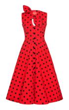 Marianna Senchina Polka Dot Midi Robe Dress