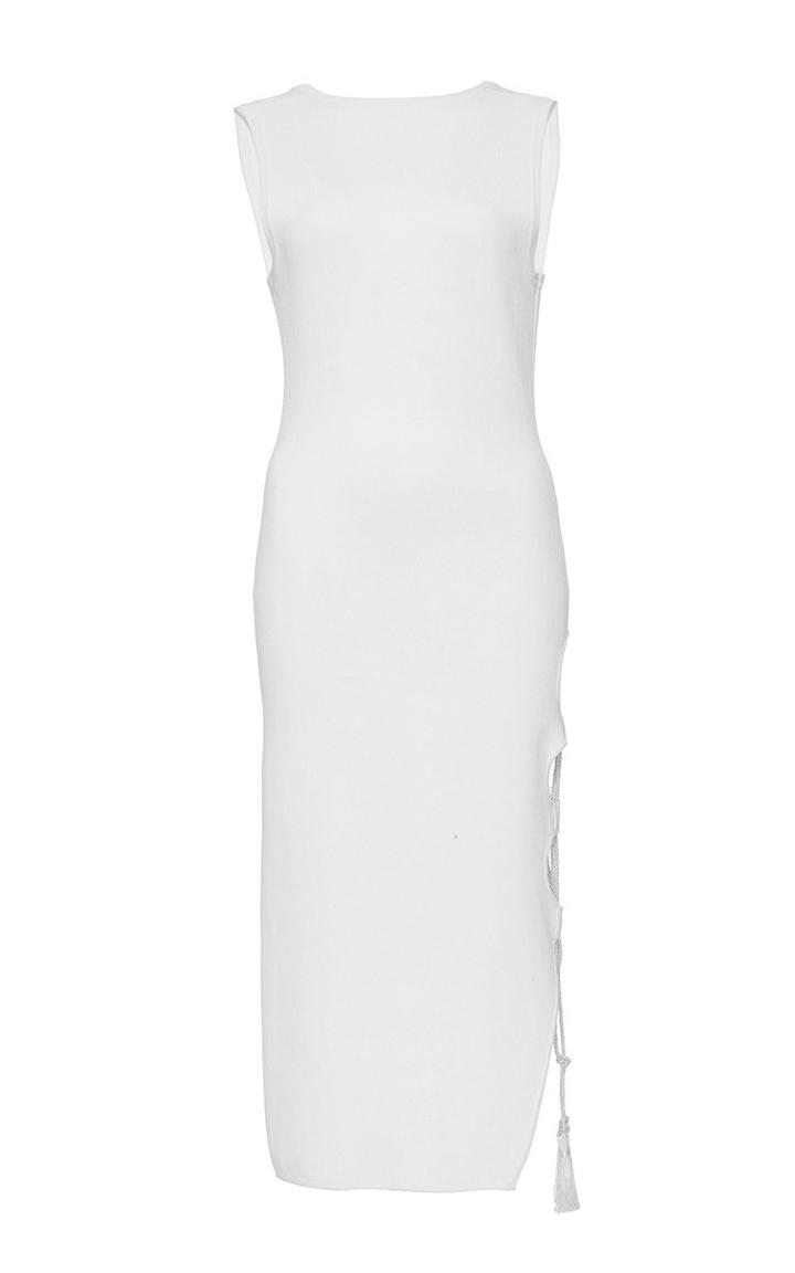 Jonathan Simkhai Solid Knit Sleeveless Dress