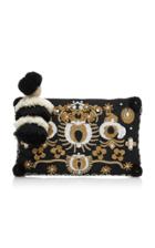 Figue Soma Pouch With Lynx Beading