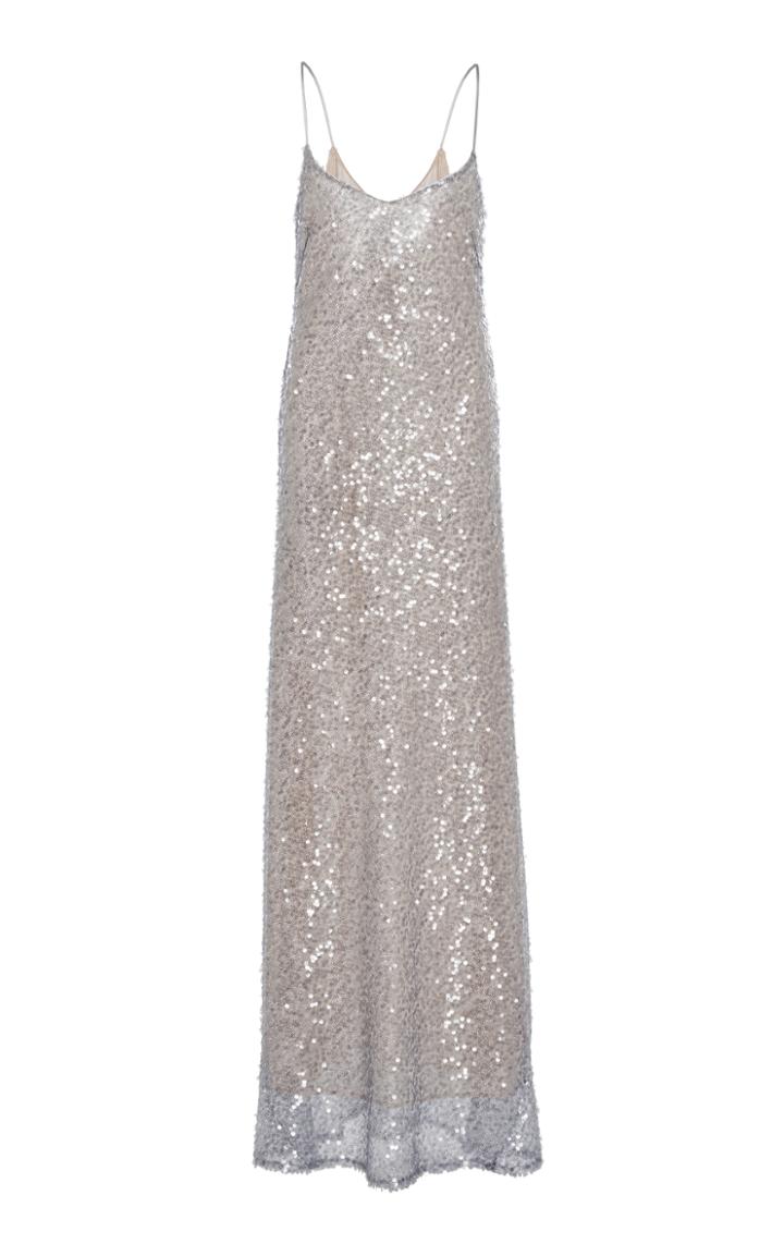 Galvan Estrella Spaghetti Strap Dress