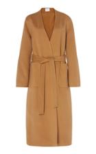 Frame Belted Double-faced Cotton Coat