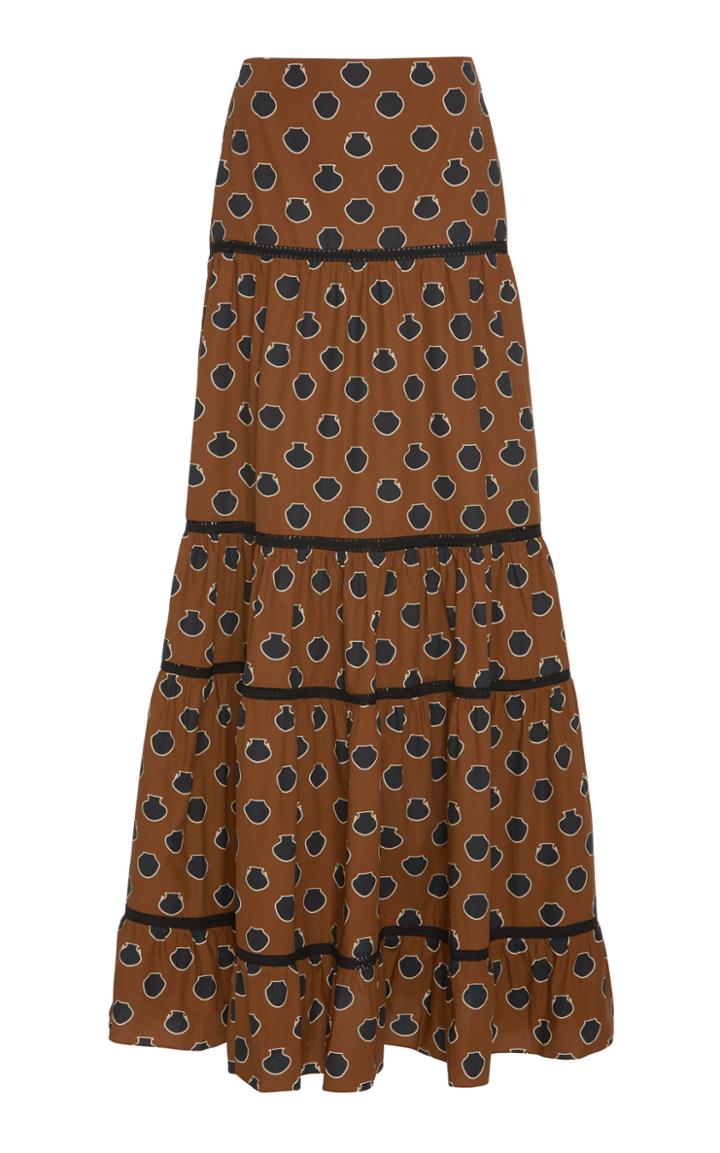 Moda Operandi Johanna Ortiz Historical Evidence Printed Maxi Skirt Size: S