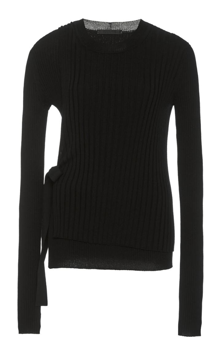 Moda Operandi Helmut Lang Wool Ribbed-knit Layered Sweater Size: Xs