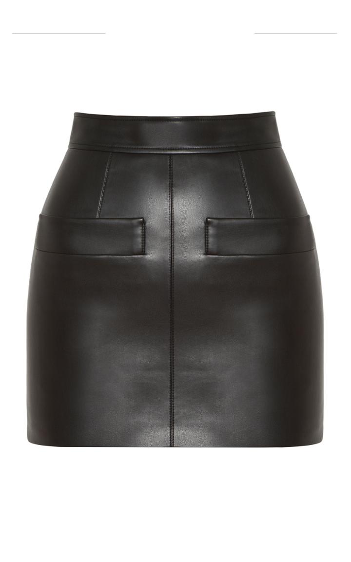 Moda Operandi Aleksandre Akhalkatsishvili High-rise Vegan Leather Mini Skirt