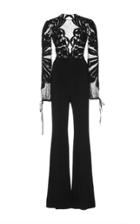 Zuhair Murad Embroidered Long Sleeve Jumpsuit