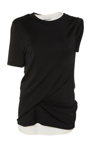 Monse Double Layer Twisted Jersey Top