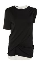 Monse Double Layer Twisted Jersey Top