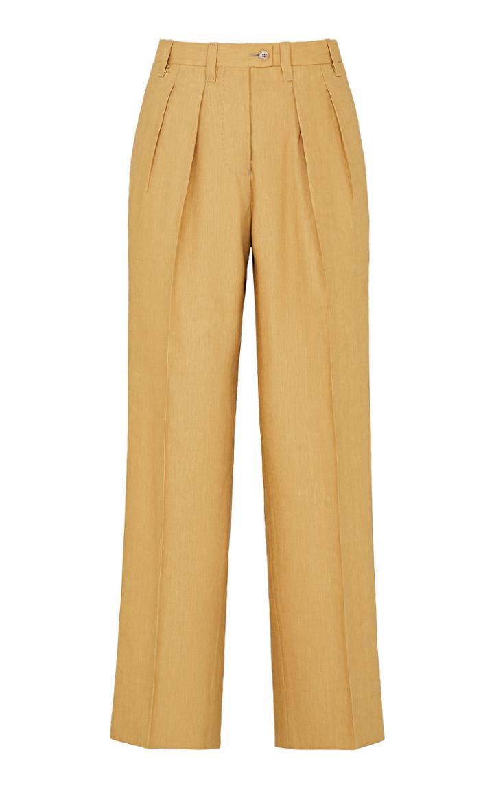 Moda Operandi Giuliva Heritage The Venicia Linen-wool Blend Trousers