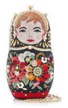 Judith Leiber Couture Crystal-embellished Doll Clutch