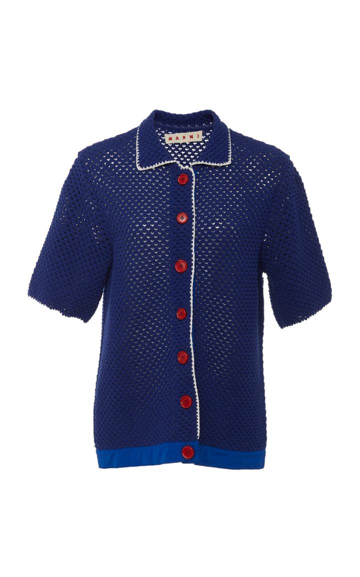 Marni Crochet Short Sleeve Cardigan