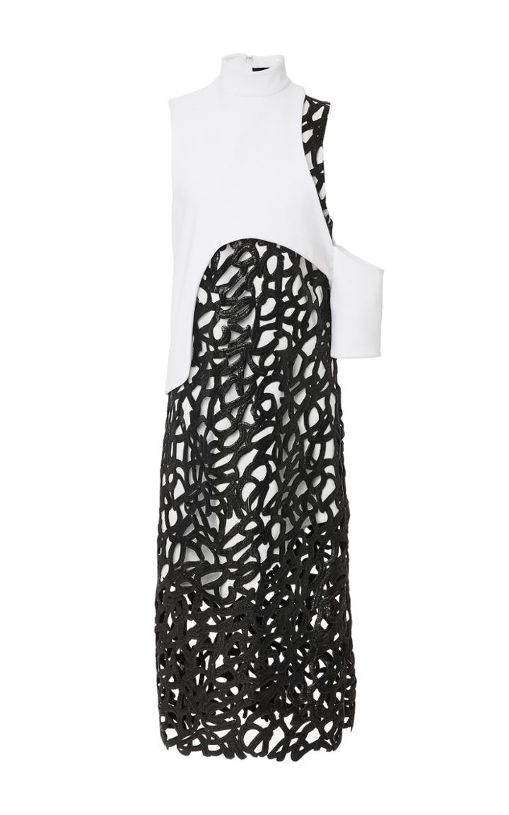 Proenza Schouler Lacquered Lace Shift Dress