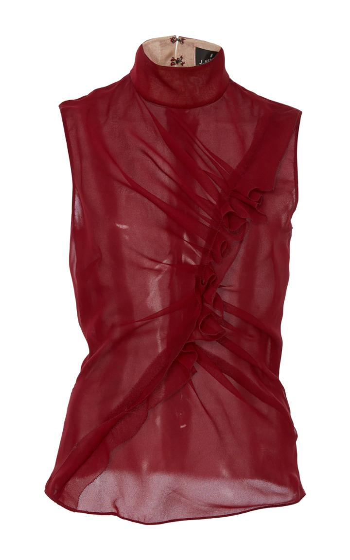 J. Mendel Sleeveless High Neck Blouse