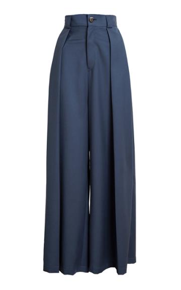 Lama Jouni High Waisted Box Pleated Pants