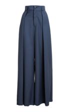 Lama Jouni High Waisted Box Pleated Pants