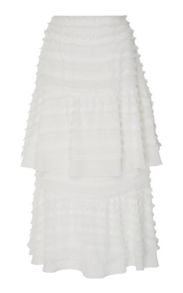 Audra Fringe Tiered Ruffle Skirt