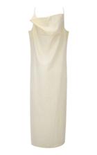 Moda Operandi Le17 Septembre Crinkled Voile Cowl-neck Midi Dress