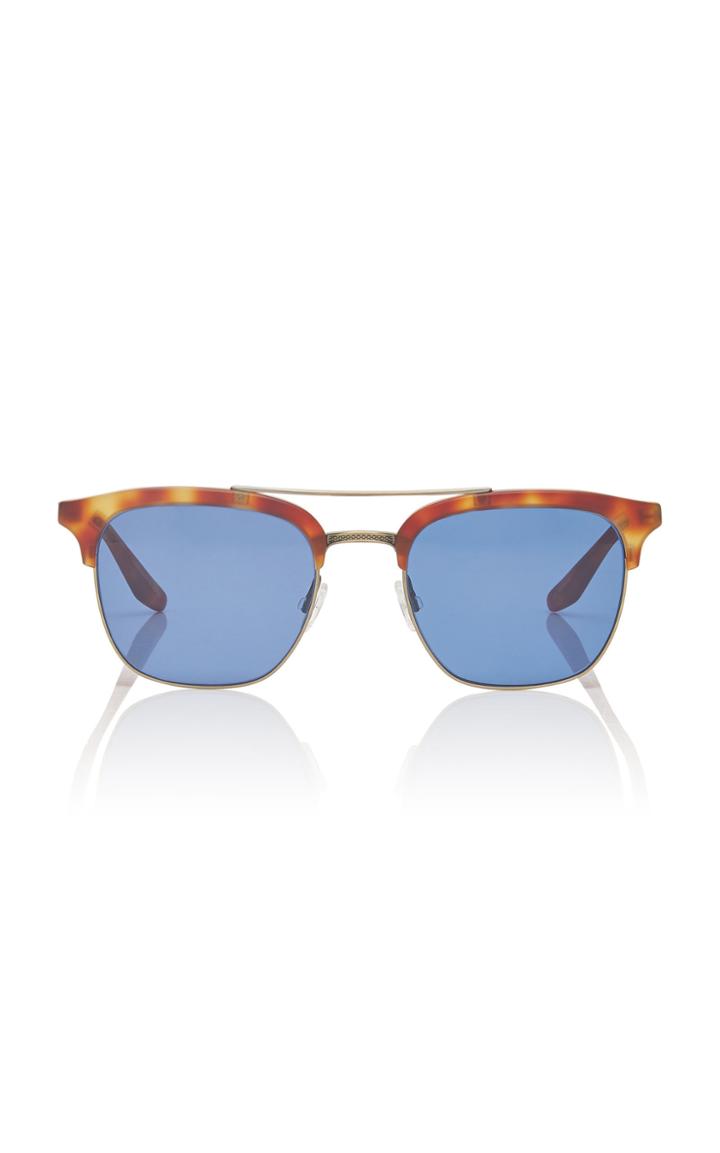 Barton Perreira Exclusive Lenox Havana D-frame Metal Sunglasses