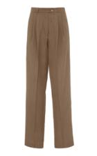 Moda Operandi Studio Cut Pinstriped Crepe Straight-leg Pants Size: 36
