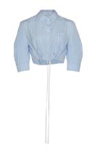 Altuzarra Rosa Cropped Stripe Cotton Shirt