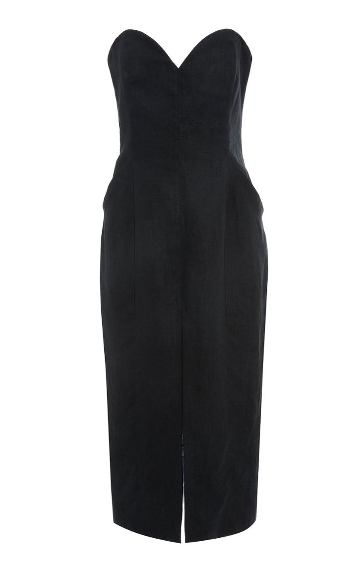 Mara Hoffman Diaz Strapless Hemp Midi Dress