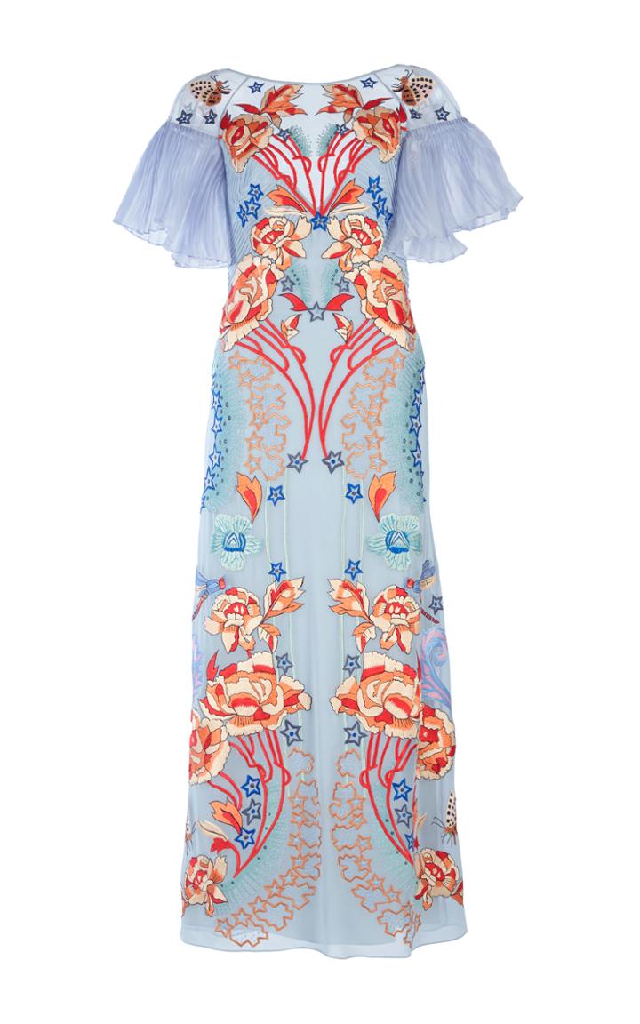 Temperley London Porcelain Sleeved Dress