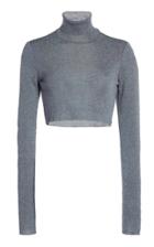 Moda Operandi Zeynep Aray Cropped Turtleneck Knit Top