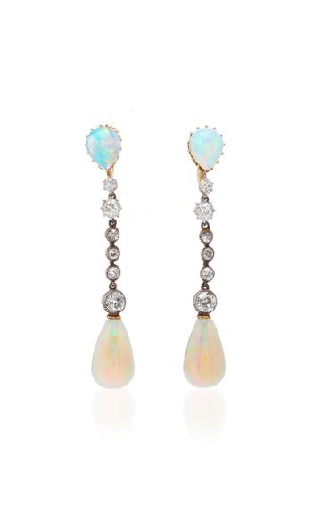 Moira Fine Jewellery Antique Opal Drop Earrings