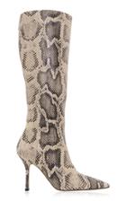 Paris Texas Mama Python-print Leather Knee Boots