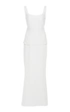 Rebecca De Ravenel Penelope Broderie Anglaise Cotton Maxi Dress