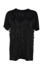 Akris Embroidered Back Jersey Top