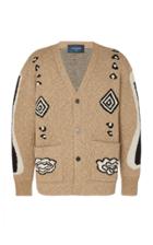 Lost Daze Desert Signs Intarsia Cotton And Cashmere-blend Cardigan