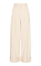 St. Agni Lise Linen-blend Wide-leg Pants