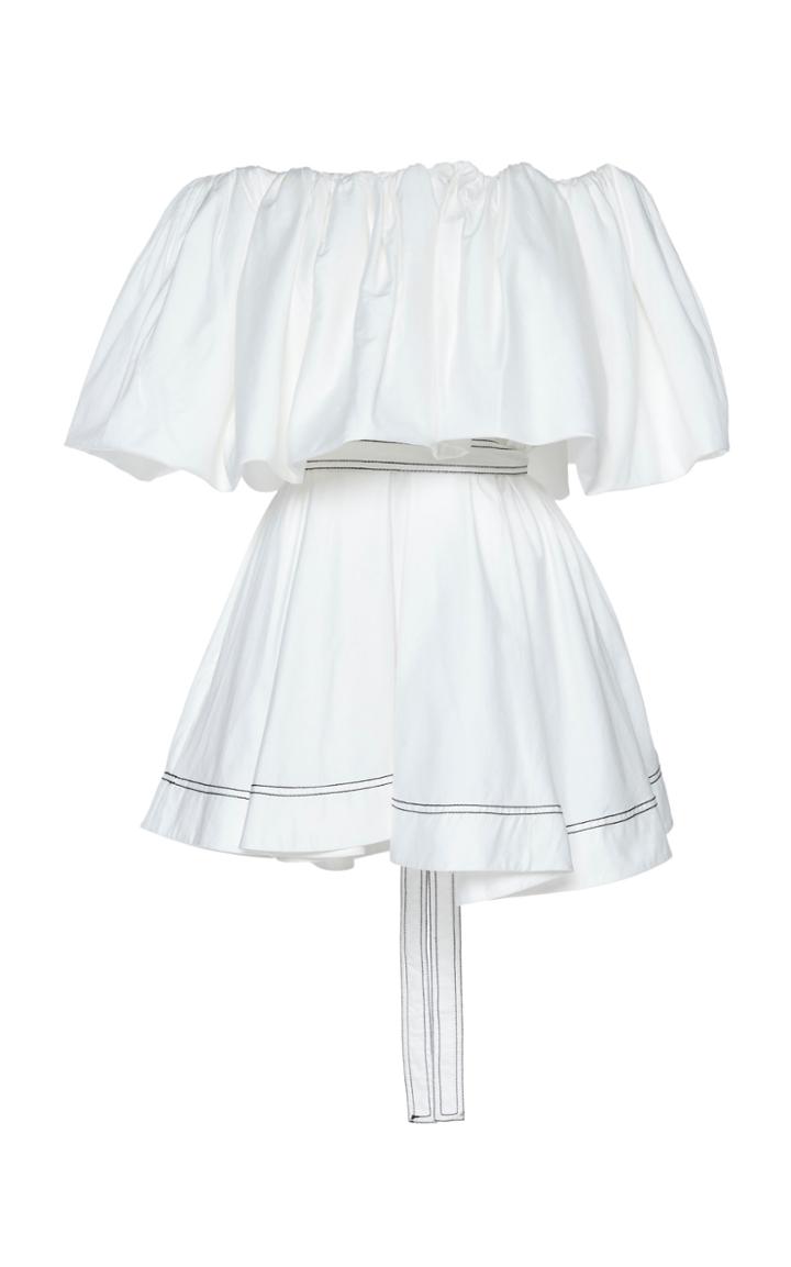 Aje Prima Puff Cotton Mini Dress
