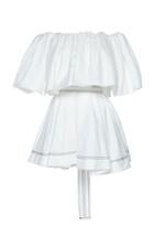 Aje Prima Puff Cotton Mini Dress
