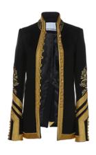 Paco Rabanne Embroidered Wool-blend Military Jacket