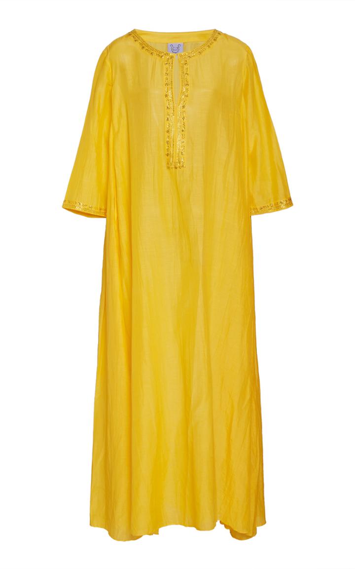 Thierry Colson Samia Cotton Silk Maxi Dress