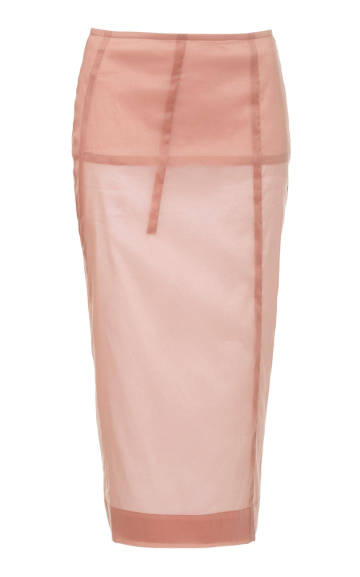Victoria Beckham Stretch Organza Pencil Skirt