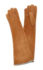 Maison Fabre Suede And Shearling Long Gloves