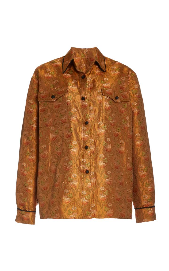 Moda Operandi Markarian Brocade Printed Top