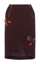 Delpozo Embroidered Wrap Skirt