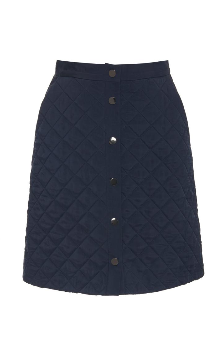 Lake Studio Quilted Cupro Mini Skirt