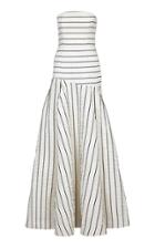 Safiyaa Yasmina Strapless Asymmetric Gown