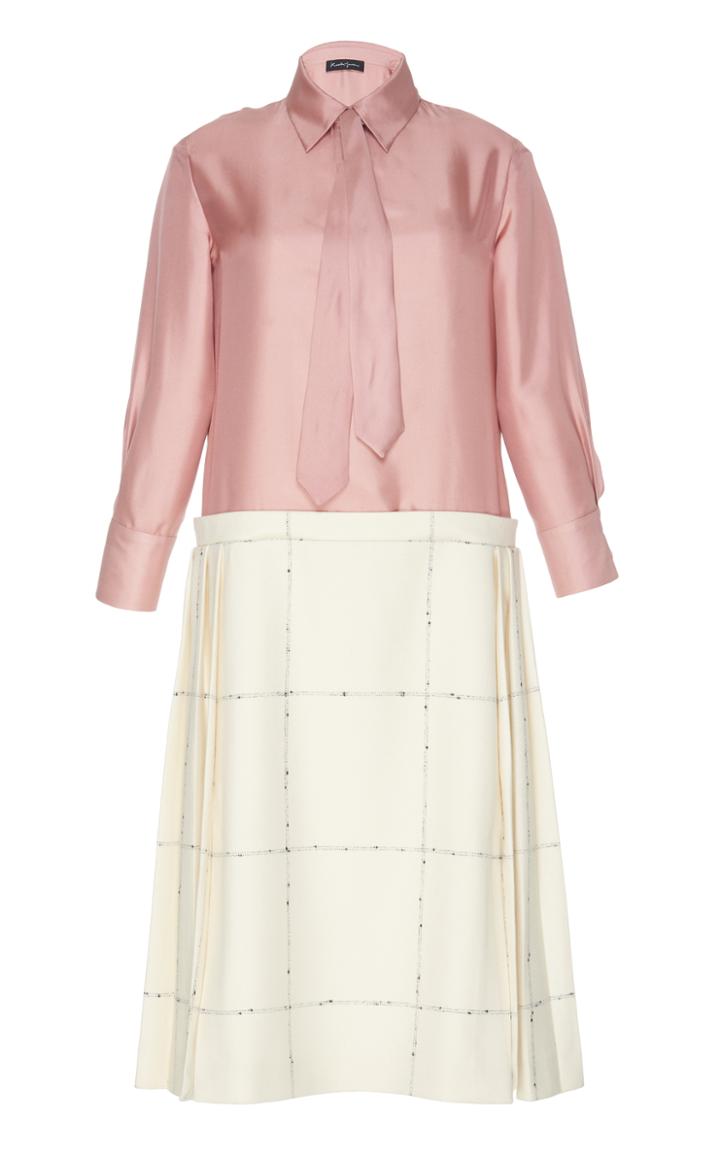 Rossella Jardini Long Sleeve Pleated Dress