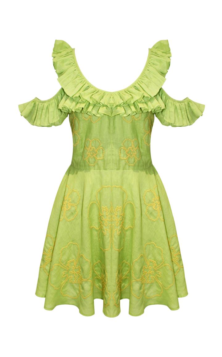 All Things Mochi Nadine Linen Mini Dress