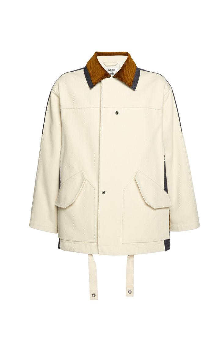 Acne Studios Oris Corduroy-trimmed Cotton-canvas Jacket