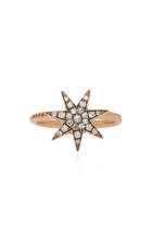 Selim Mouzannar Star Ring In Pink Gold Set With Diamonds